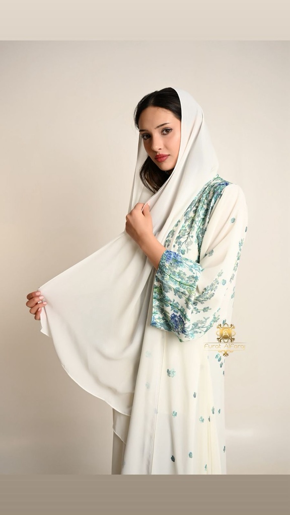 عباية صيفية مشجرة نسيم اللافندر