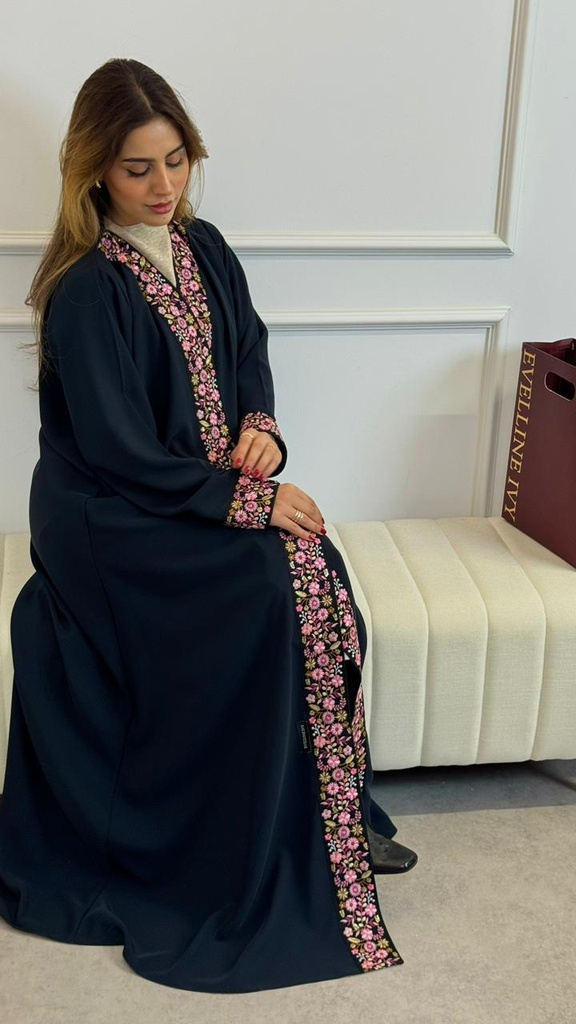 عباية ورد ربع كلوش