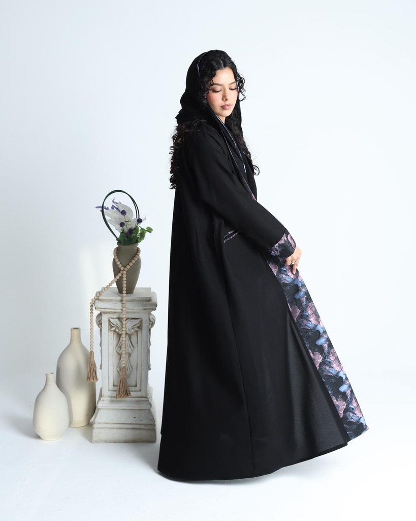 كريب اسود مع جاكار بنفسجي