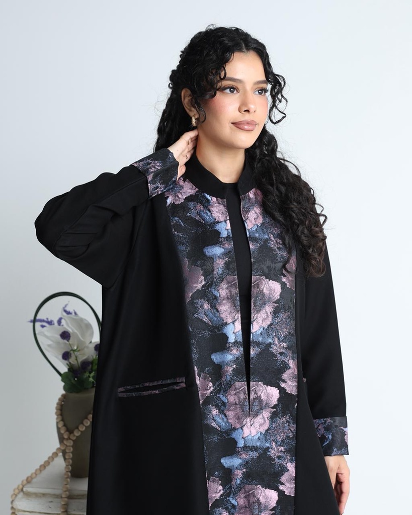 كريب اسود مع جاكار بنفسجي