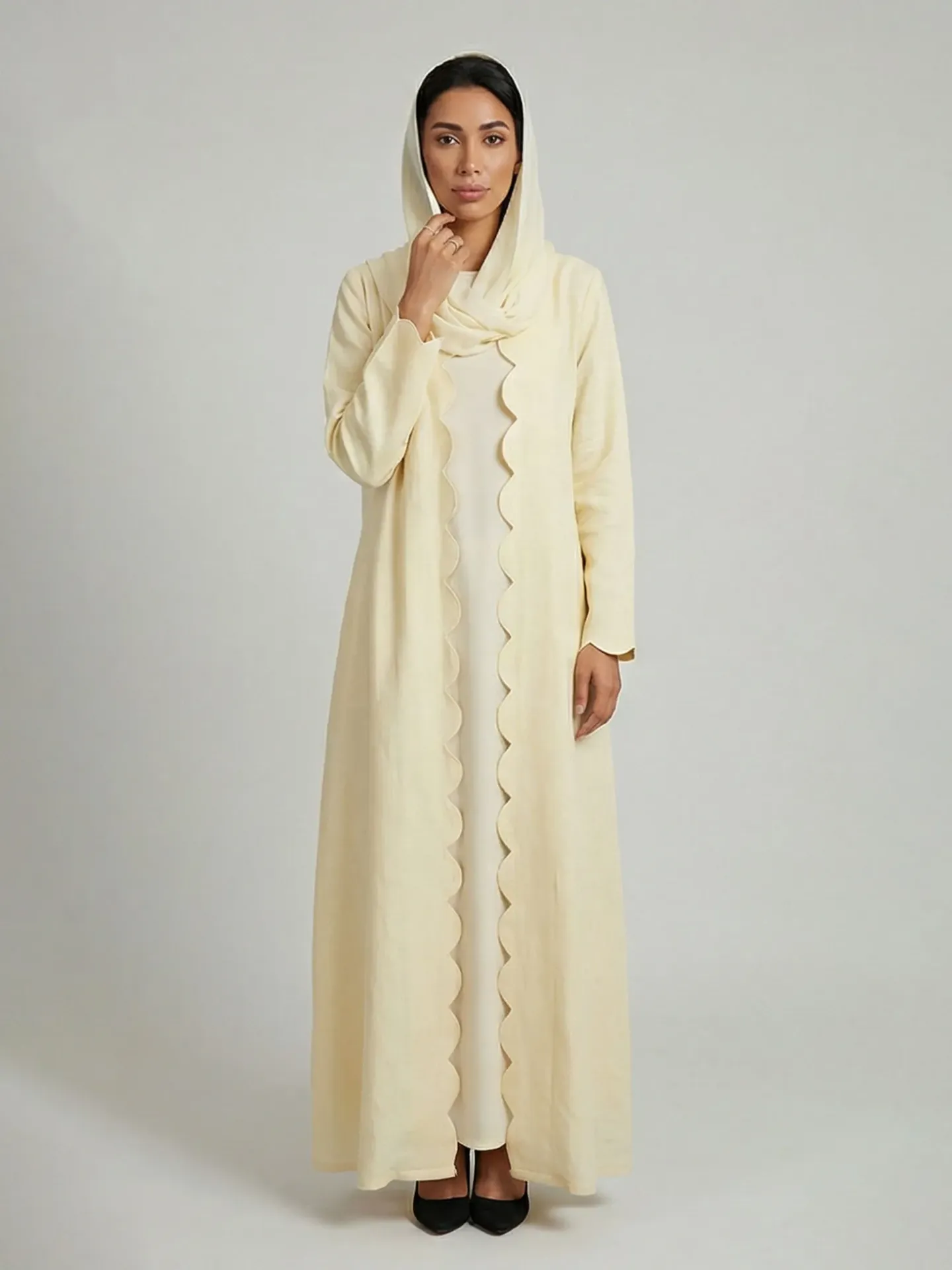 Sunlight – عباية لينن مبطن ربع كلوش