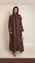 عباية صيفية باللون البني