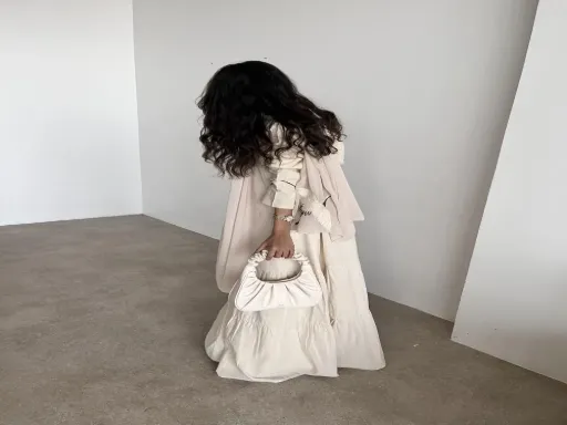 عباية لينن كلوش مطرزة بخيوط الصوف (48, S, سفر)