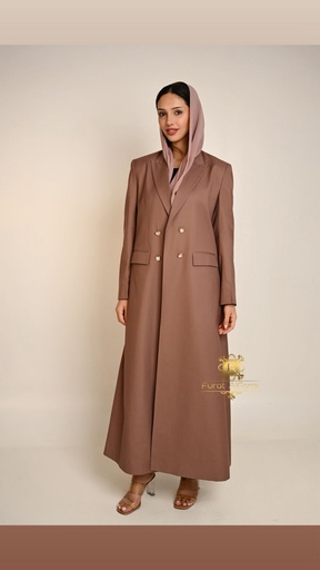 عباية بليزر بنية (48, دوام)