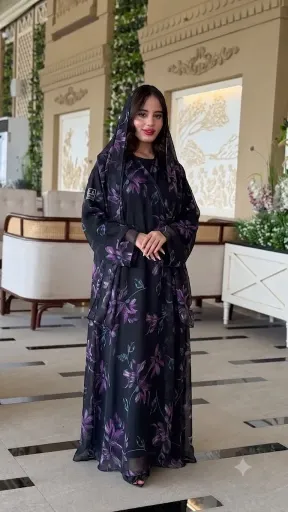 عباية شيفون ليلك (50, سهرة)