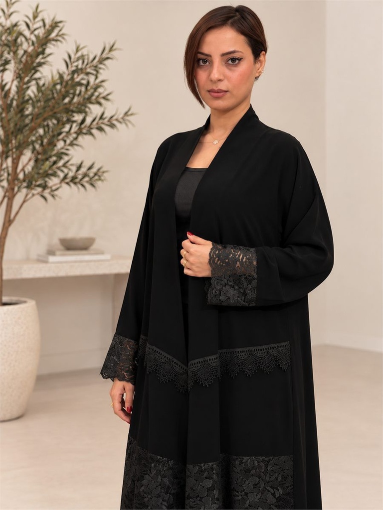 عباية إنترنت سوداء بمداخل جاكار