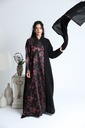 عباية جاكار مع كريب اسود